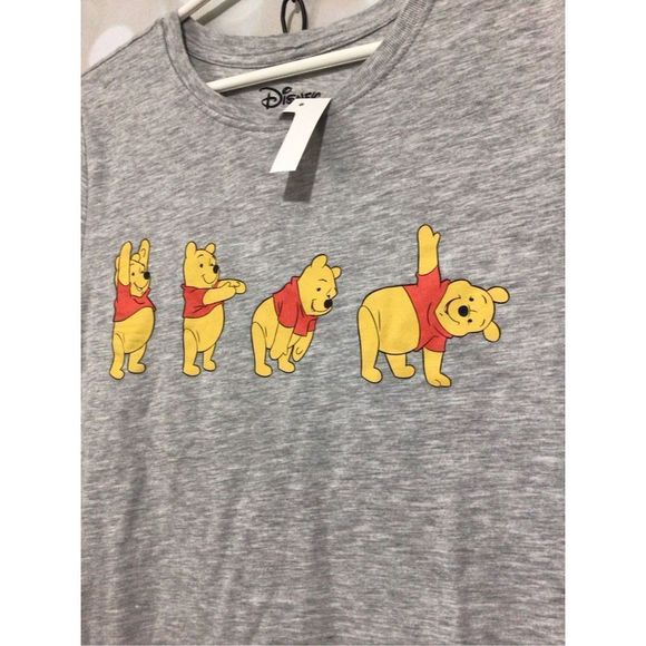 NWT Disney Tee “Winnie the Pooh” Tee Size Small Gray - Picture 2 of 14